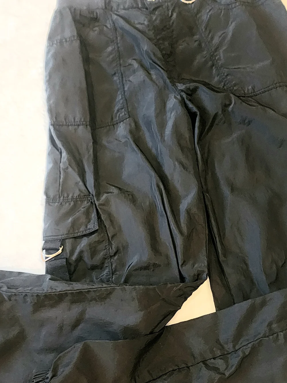 Justice Black Kids Cargo Parachute Pants